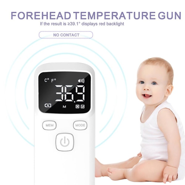 Infrarødt digitalt IR-termometer Pandeøre Berøringsfri infrarød kropstemperatur