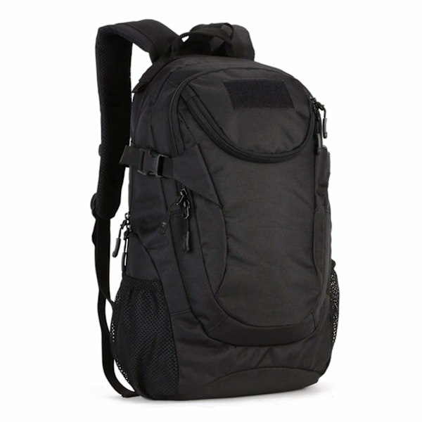 25L Militär Ryggsäck Vattentät Casual Ryggsäck för Skolresa Vandring Camping Trekking, Svart