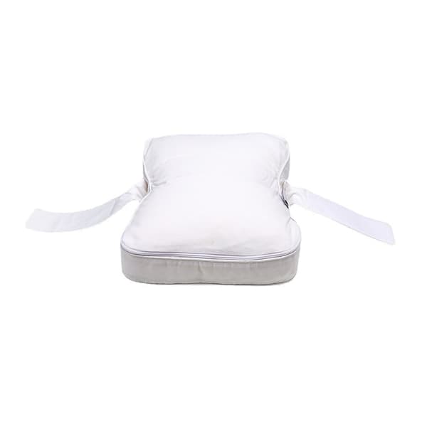 Benpude, sidesovere, ergonomisk, justerbare stropper 【Vit】
