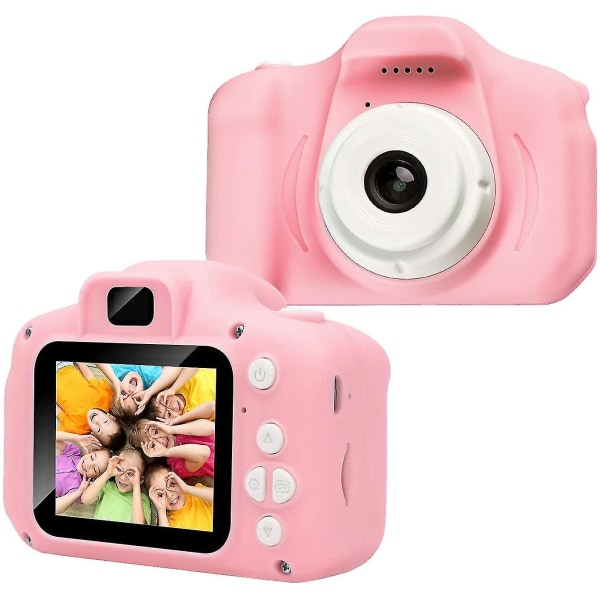 Barnkamera Barnkamera Inbyggd 32gb SD-kort USB Uppladdningsbar Barnleksakskamera för 3 10 år Pojkar Flickor Födelsedagspresent
