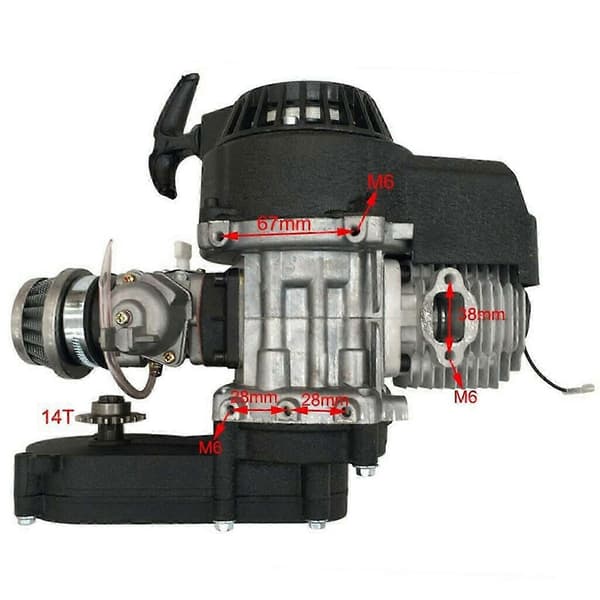 49CC ATV Motor Kit Med Geararm