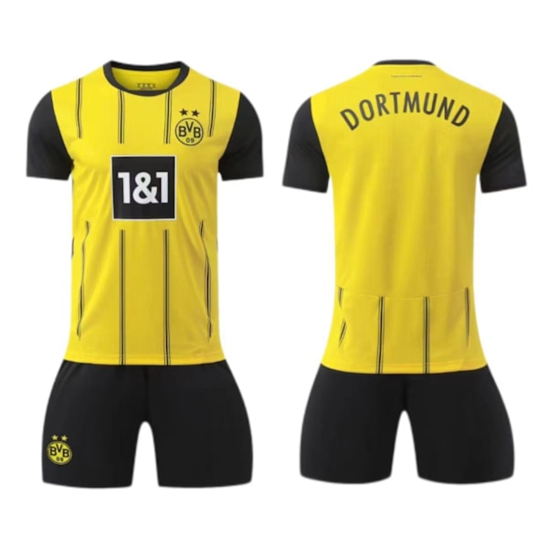 24-25 Dortmund hjemmebanetrøje nr. 9 Allais 10 Sancho 11 Reus børne- og voksenkostume - fodboldtrøje - nr. 11 med sokker 20(110-120cm)