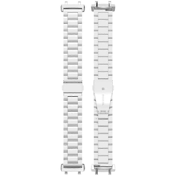 Urrem kompatibel med Huami Amazfit T-Rex 3 A2322 Titaniumlegering 3-perle håndledsrem Silver