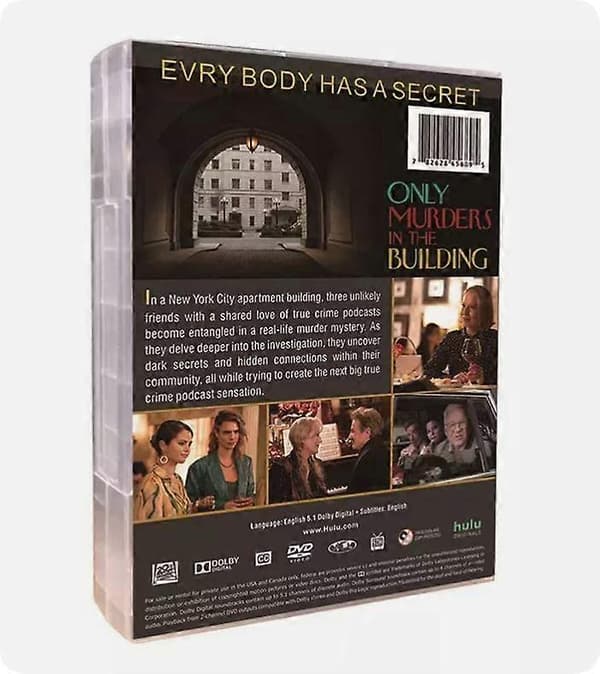 Only Murders in the Building Sæson 1-4 DVD Engelsk version 8-disc
