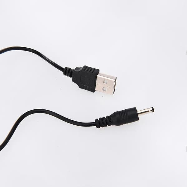 Ladekabel for LED-lommelykt og hodelykt med USB-tilkobling