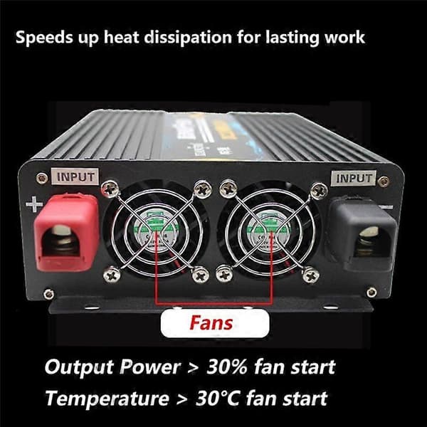 12V til 24V DC 60 Ampere Strømforsterker Step-Up DC DC-omformer 12 Volt til 24 Volt for bil Black