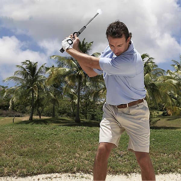 Udtrækkelig Golfsving Træningsassistent Stick Professionel Golfsving Grebstræner til Chipping Putting TræningCJY Red