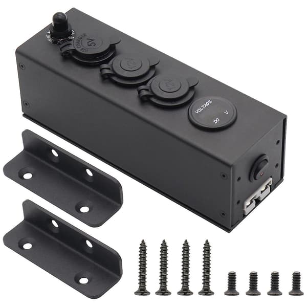 3-i-1 Strømforsyning Voltmeter Multifunktionel Strømboks Biloplader
