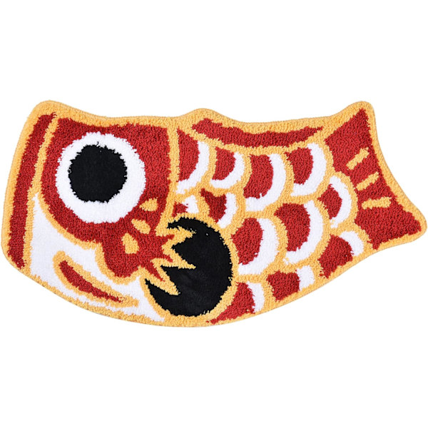 Søde badeværelsesmåtter, japansk Koi-formet badeværelsesmåtte til børn, skridsikker bademåtte til badeværelse, brusebad, værelse, 45 x 85 cm