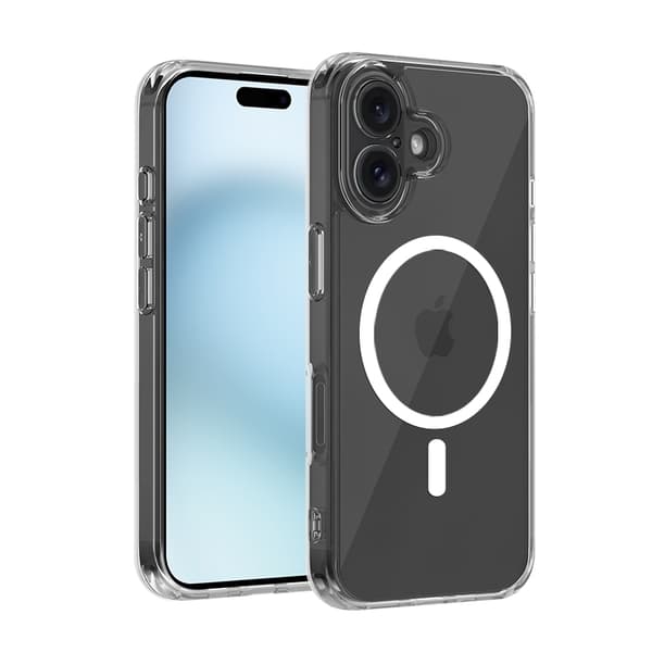 iPhone 17 Cover Transparent - MagSafe - Fuldstændig Stødsikker Beskyttelse Silver one size