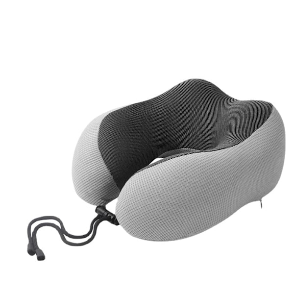 Blød Komfortabel Rejsepude Memory Foam Nakkepude Magnetisk Klud Gray