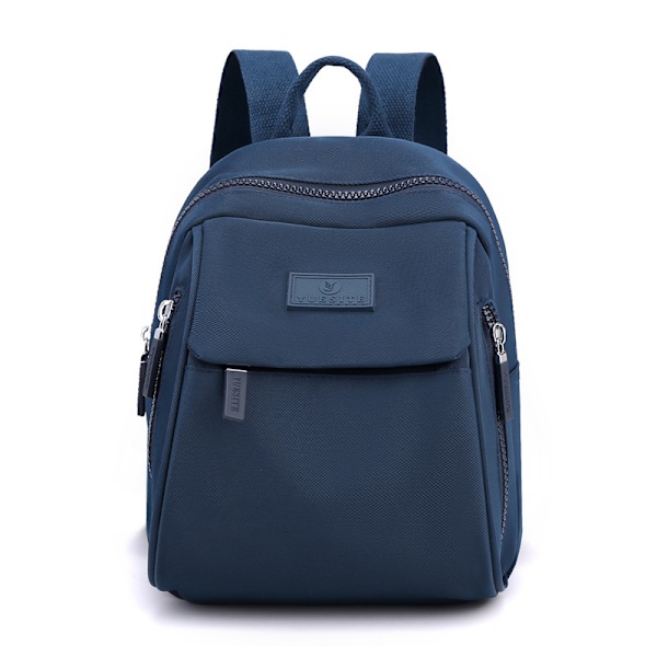 Mini Ryggsäck för Kvinnor - Lätt Nylonryggsäck Casual Resväska (Stilren och Kompakt) Dark black