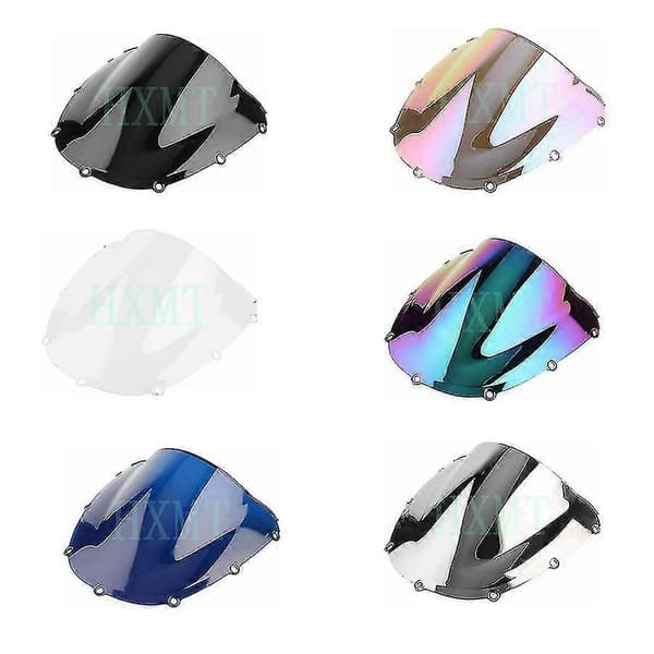 Til Honda CBR900RR 2002 2003 Sort Dobbelt Boble Forrude Erstatning Motorcykelskærm