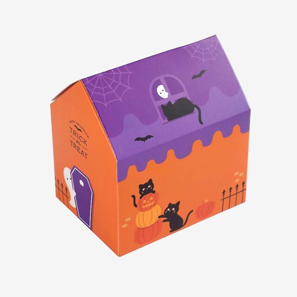 10 kpl Halloween Candy Box Eväs Lahjarasia Lasten Party Little House Lahjapakkaus