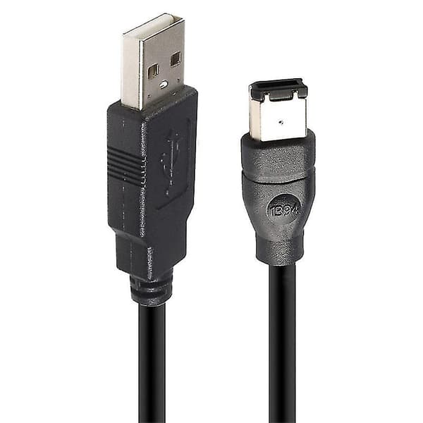 For JUNSUNMAY 1.8m Firewire IEEE 1394 6-pin Han til USB 2.0 Han Adapterkabel