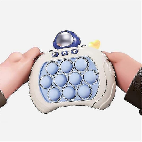 4 moduser Pop Fidget-spill, håndholdt Quick Push Bubble Toy Pop It Pro Light Up-spill for barn og voksne, gave til barn over 3 år Astronaut