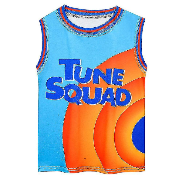 6-14 år Barn Space Jam Tröja Set Basket Träningsdräkt-9 - Perfet 130cm 8-9 Years