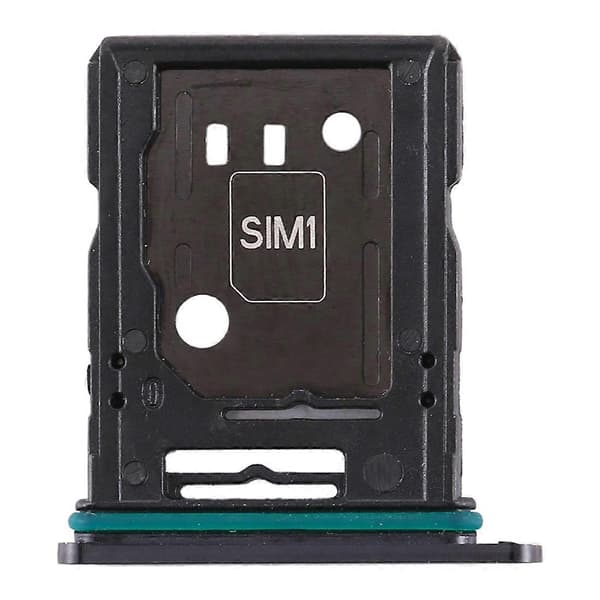 För OPPO Reno 10x zoom SIM-kortfack + SIM-kortfack / Micro SD-kortfack Black