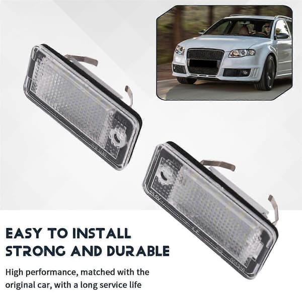 2 stk LED-skiltlys for A3 A4 S4 RS4 B6 B7 A6