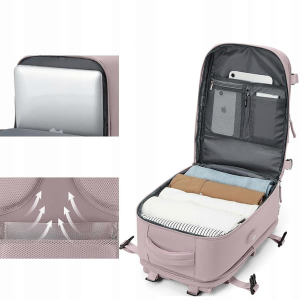 Wizzair Ryanair Airplane Backpack 40x20x25 Backpack with Suitcase Holder CJY