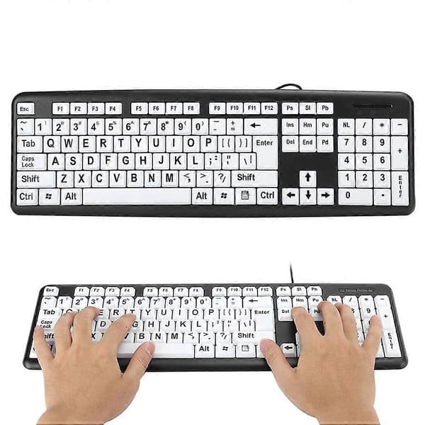 Computer kablet tastatur USB-inputudstyr tastatur ældre synshandicappede