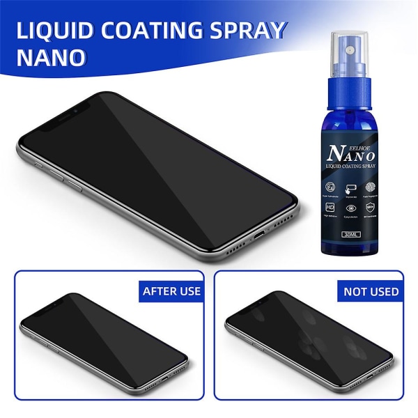 30ml Nano Coating Spray Ridse Reparation Anti-fingeraftryk skærm til mobiltelefon 1PC