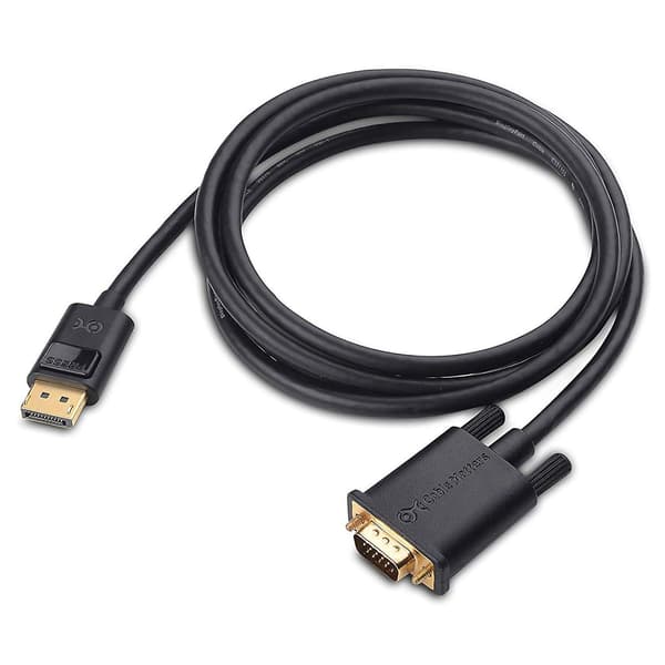 DisplayPort til VGA-kabel (DP til VGA-kabel) 1,8 meter balck