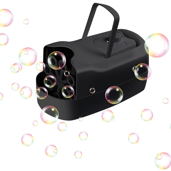 Bubble Machine Automaattinen kuplanpuhallin Kannettava ladattava Bubble Maker C7v8, 100% Uusi