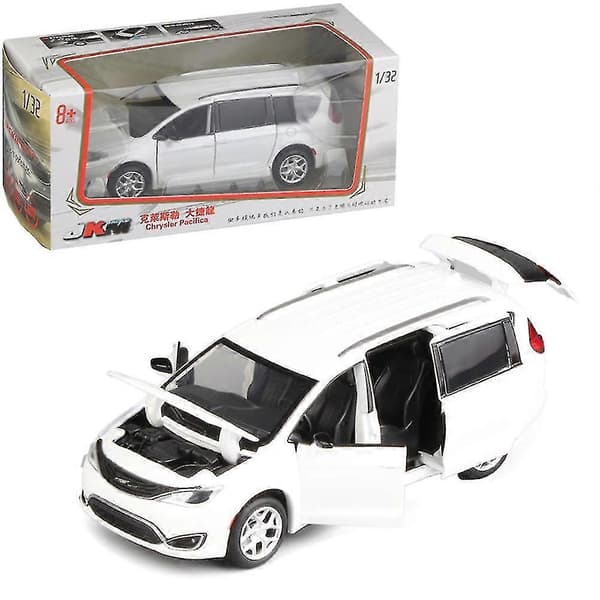 1/32 Trykstøbt Modelbil Legetøj Samling Lyd Lys Gave til Chrysler Pacifica MPG-God, CJY White