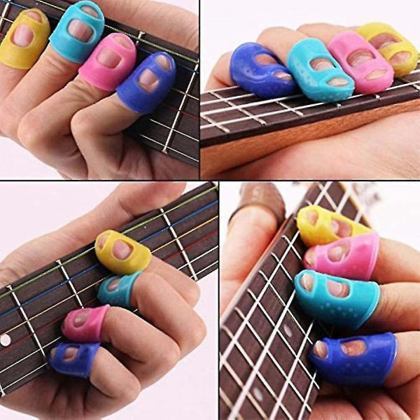 Kitaran sormenpääsuojat Silikoniset sormensuojat Satunnainen väri, 15 kpl