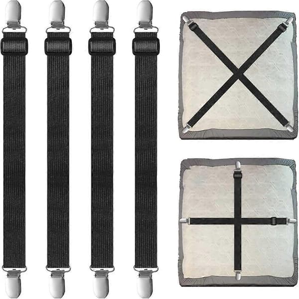 Lakansträckare, set om 4, lakansträckare, justerbar (30-210 cm). Color: Black