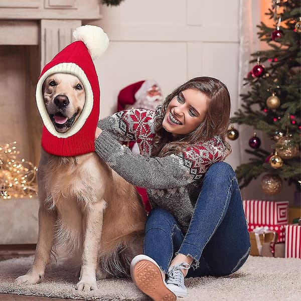 Kæledyrs Julehue Julehat Søde Kostume Fest Tilbehør Til Katte Og Hunde