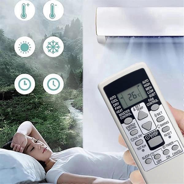 Ersättningsfjärrkontroll AR-RCD1C för Fujitsu luftkonditionering CJY White