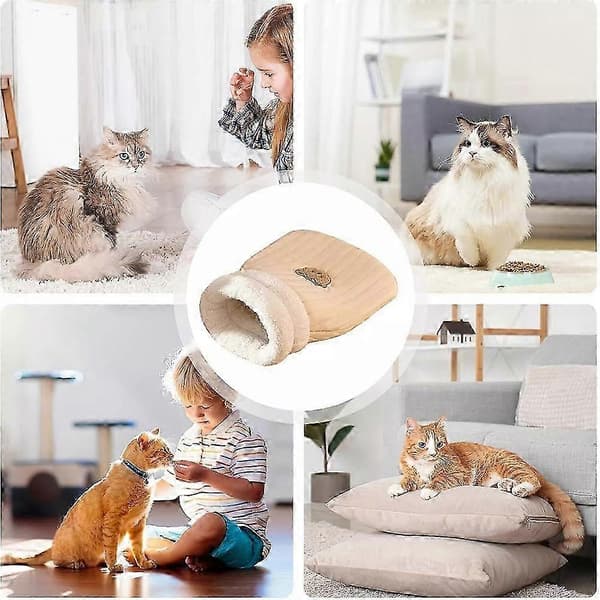 Koselig Vinter Katte Sovepose, Vaskbar og Lukket CJY Blue gray L code