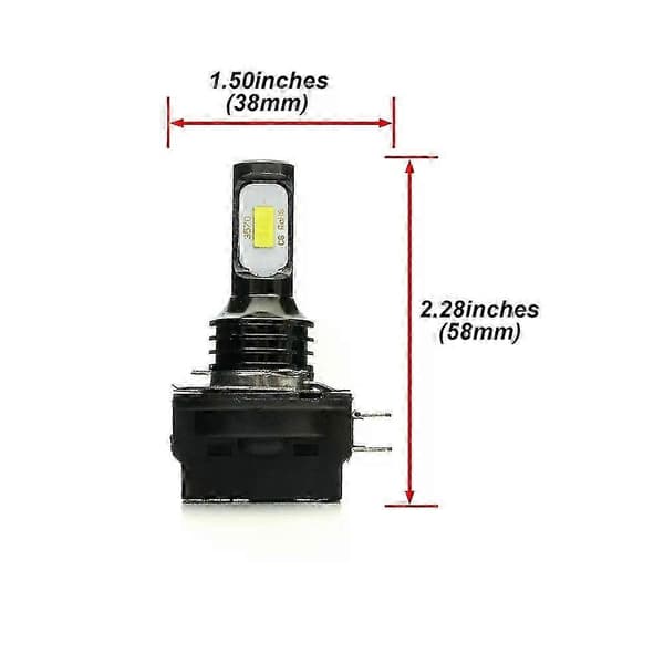 Kompatible 2 STK H11B H9B H8B LED-frontlyspærer for 2011 2012 2013 2014 Opel Corsa D Bilfrontlykter Nærlys 6500K Hvit Canbus CSP 1400LM