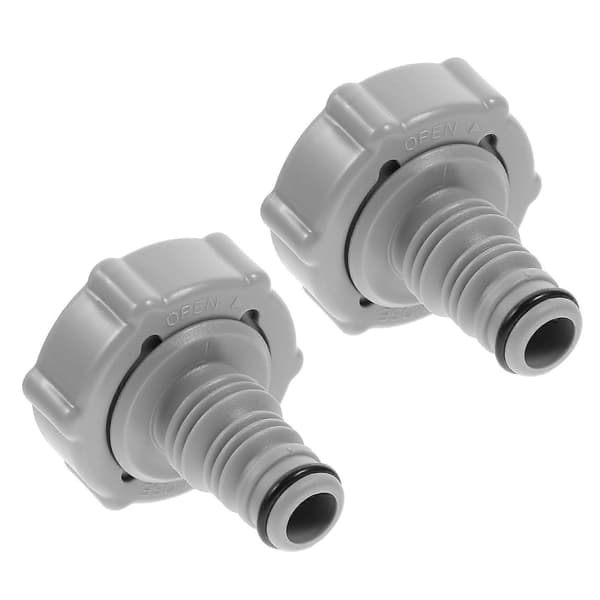 2 stk. poolstøvsugerslangeadapter Støvsugerrørforbindelse Poolslangeforbindelse Kompatibel med Bestway P6H1419 Grå Grey 5.20X5.00X5.00CM