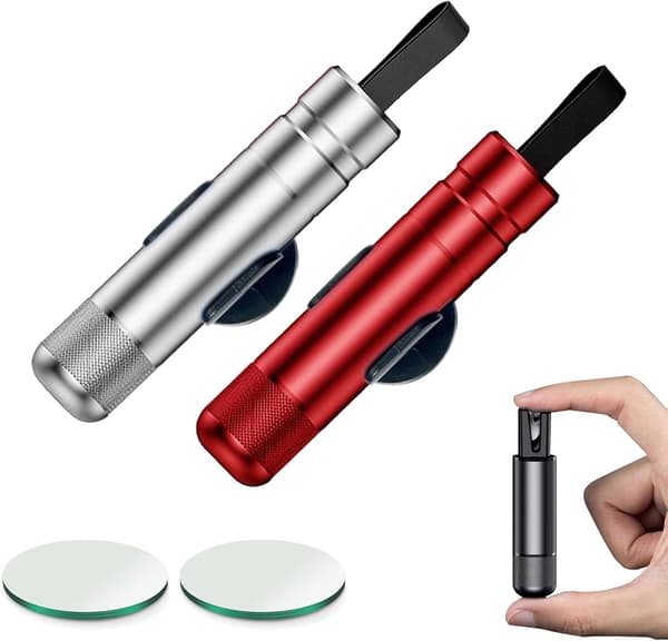 Safe Pro X Car Emergency Escape Tool, Automatic Window Hammer for Land and Underwater (2 Pcs-D) A