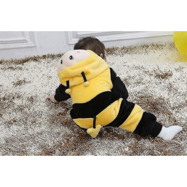 Ca Småbarns Dinosaurdrakt Barn Søt Hettestøvel Dyredrakt Halloween Bee 6-12 Months