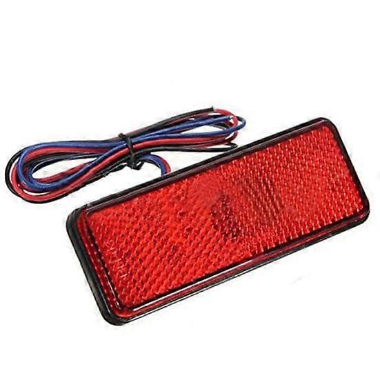 Tail Light 24 LEDs Energy Saving Rectangle 12V Super Bright Side Warning Lamp CJY red