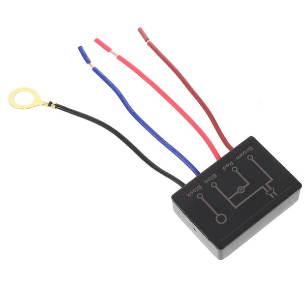 Berøringssensor Dimmer Erstatning Bordlampebryter Dimmesensorbryter Black 5X3.5X1.5CM