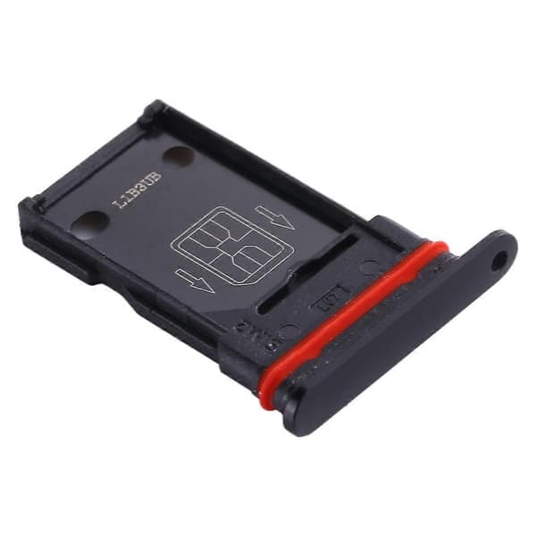 För OnePlus 8 Pro SIM-kortfack + SIM-kortfack Black