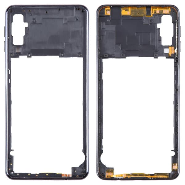 För Samsung Galaxy A7 2018 SM-A750 Mellanram Bezelplatta Black