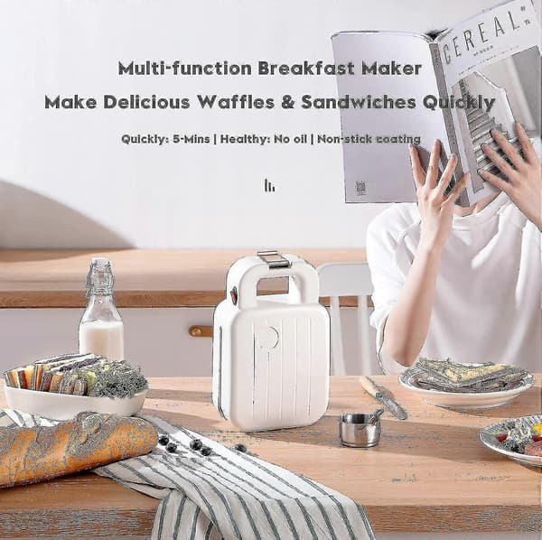 Mini Sandwich Maker Hjem Lett Frokost Maker Sandwich Toaster TA