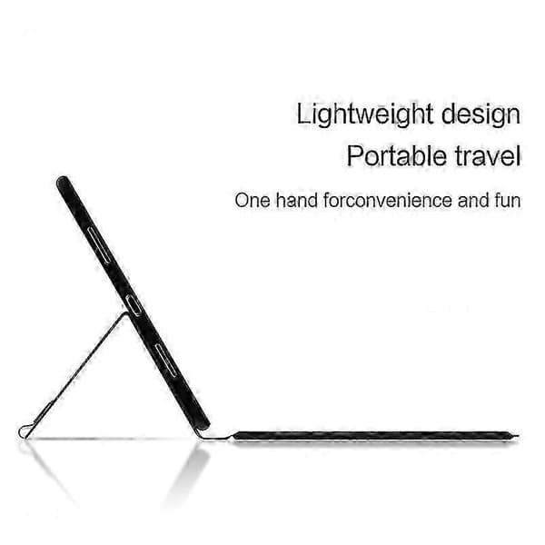PU-skinnstativdeksel med bakgrunnsbelyst tastatur og multi-touch styreflate for Google Pixel Tablet