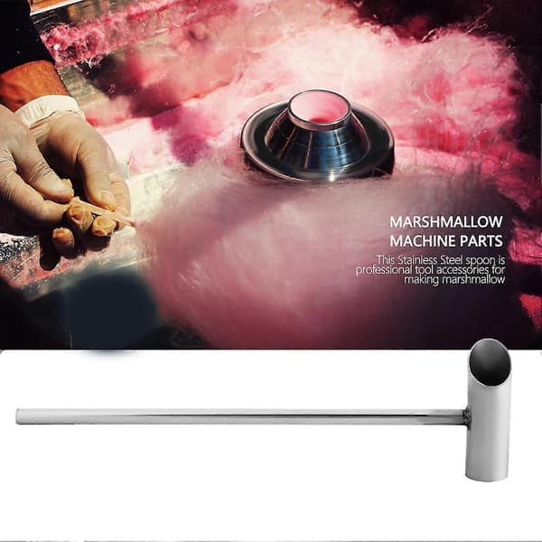 Sukkervatsske til sukker, Marshmallow-ske, 29 cm sikker sukkerske i rustfrit stål, reservedele til marshmallowmaskine