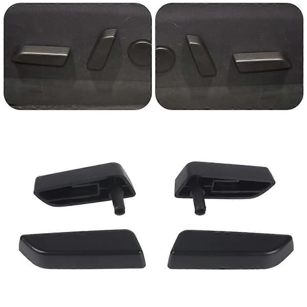 4 stk. setebryterknapper deksel for Tesla Model 3 2017-2020 1098841-00-E,1098843-00-E,1098840-00-D,1098842-00-D Black