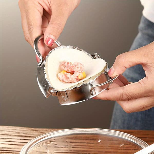 Dumpling- og wonton-maskine i rustfrit stål, køkkenredskab 1pc