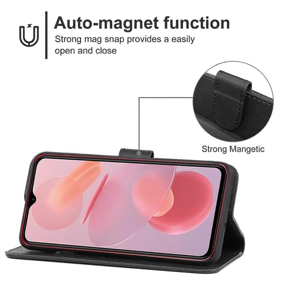 Læder telefoncover til Ulefone Note 12P Black