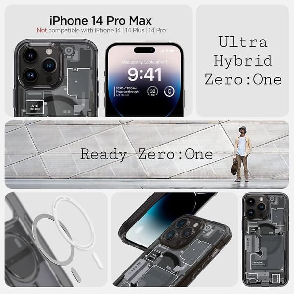Ultra Hybrid (magfit) designet til iPhone 14 Pro Max etui (2022) - Zero One