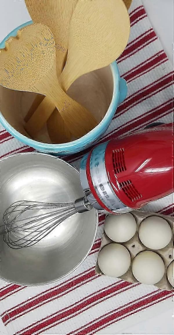 KitchenAid KHMPW stavmikser i rustfritt stål med profesjonell visp